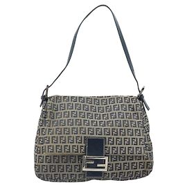 Fendi Mamma Baguette in tela Zucchino