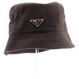 Prada Bob Hut aus Baumwolle Braun
