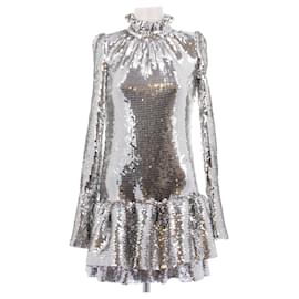 paco rabanne-esque silver chain mini dress Chain Mini Dress Silver