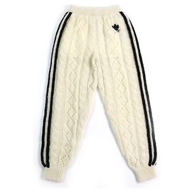 Pantaloni in mohair e nylon lavorati a maglia Gucci×adidas