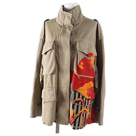 Veste militaire en coton et polyuréthane avec broderie BEE Christian Dior