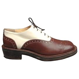 Sartore Clyde Richelieu Schnürschuhe Leder Braun Creme