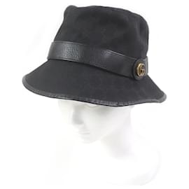 Cappello bucket in tela GG in poliestere e cotone Gucci