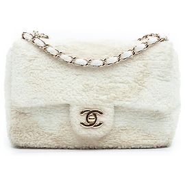 Chanel Marrone Piccolo Paillettes Flap Singolo