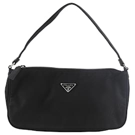 Pochette Tessuto Nera Prada