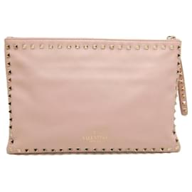 Clutch in pelle di agnello Rockstud VALENTINO - Valentino