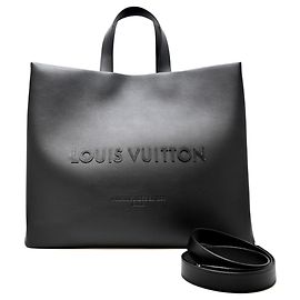 Borsa tote in pelle di agnello nera Louis Vuitton