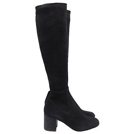 Rene Caovilla Botas altas de tacón bloque René Caovilla en ante negro