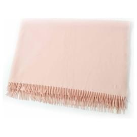 Cashmere-Schal mit gesticktem Logo von Hermès