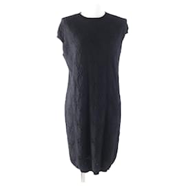 Vestido de cachemira y seda con cuello redondo Hermès
