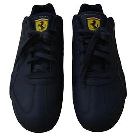 Puma Scuderia Ferrari Sneaker blau Leder Wildleder