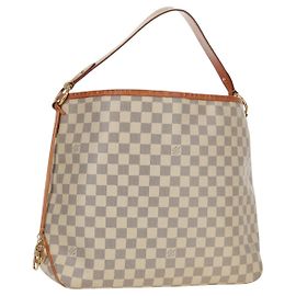 LOUIS VUITTON Borsa a Spalla Damier Azur Delightful MM N41448 LV Auth 171963V