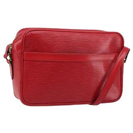 LOUIS VUITTON Borsa a Spalla Epi Trocadero 27 Rossa M52317 LV Auth ep13476