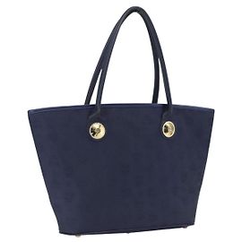 MCM Vicetos Logogram Tote Bag Nylon Navy Auth 173532