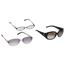 Gafas de sol BURBERRY de plástico 3 Set Negro Auth bs33376