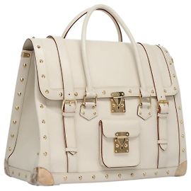 LOUIS VUITTON Borsa a Mano Suhari Extravagan in Pelle Bianca M91803 LV Auth 115974SM