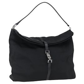 Borsa a Spalla GUCCI Jackie in Nylon Nero Argento Autentica ep13535