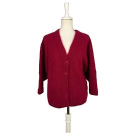 American Vintage Rotes Pinobery-Mohair-Weste