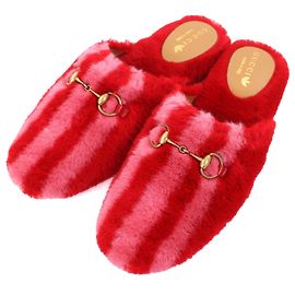 Leder-Mule mit Horsebit-Streifen von Gucci×adidas