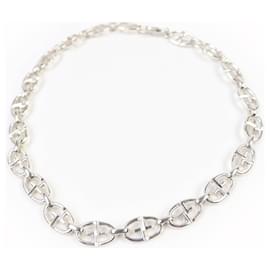 Collana in argento 925 con catena ancorata Double G di Gucci