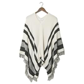 Autre Marque Poncho SAYAKADAVIS de mezcla de papel con flecos