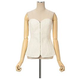 Autre Marque Blumenquilted Seiden-Bustier von Mame Kurogouchi