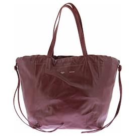 Céline Borsa in pelle bordeaux 'Coulisse'