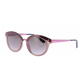Dior Gafas de sol de plástico camel y metal rosa