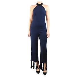 Autre Marque Mono azul marino de cuello alto - talla UK 10