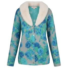 ¡Cardigan chic BLUMARINE! ¡CON VISÓN! talla 42IT