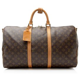Louis Vuitton Vintage Monogram Canvas Keepall Bandouliere 50 Duffle