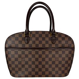 Bolso de mano horizontal Damier Ébène Sarria vintage Louis Vuitton