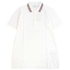 Polo de algodón con bordado del logo TB de Burberry