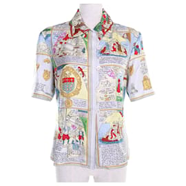 Camisa de seda Mont Saint-Michel de Hermès