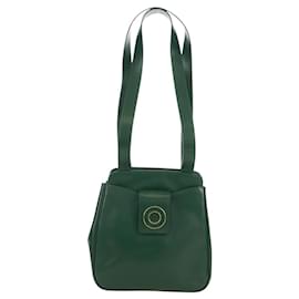 Céline Borsa a spalla in pelle con logo circolare Celine