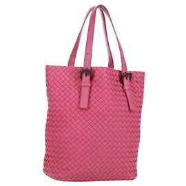 BORSO A MANO IN PELLE INTRECCIATO BOTTEGA VENETA Rosa Auth 170925V
