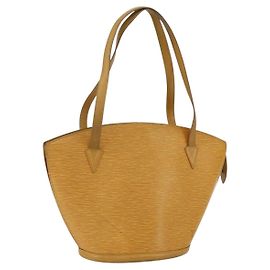 LOUIS VUITTON Bolsa de Compras de Hombro Saint Jacques Epi Amarilla M52269 Auth ep13342