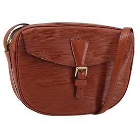 LOUIS VUITTON Borsa a Spalla Epi Jeune FilleMM Marrone M52153 LV Auth ep13542