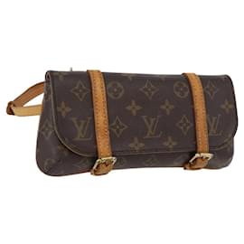 LOUIS VUITTON Pochette Marrell Monogram Borsa a vita M51159 LV Auth ep13325