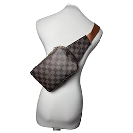 Borsa a vita vintage Louis Vuitton Damier Monogram marrone