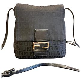 Bolso Fendi Zucca en tela negra