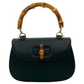 Borsa in pelle Old Bamboo con chiusura Turnlock di Gucci