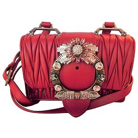 Miu Miu Originale! Nuova! borsa in pelle e cristalli!