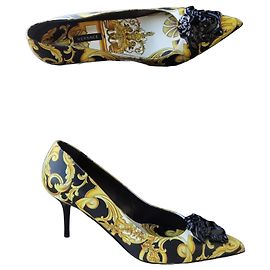 Versace Originais e Novos! Sapatos de couro modelo Barroco tamanho 40,5 (41)