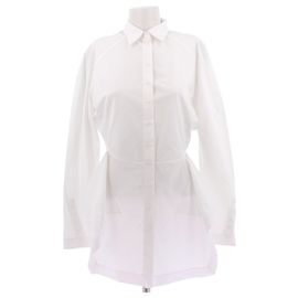 Alaïa Camisa blanca de algodón edición verano 1986