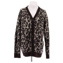 Junya Watanabe Cardigan con motivo leopardato