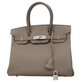 Bolsa Hermès Birkin 30 em Etain