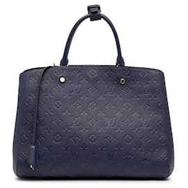 Louis Vuitton Monogram Empreinte Montaigne GM Blu