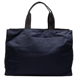Prada Blaue Tessuto Tote