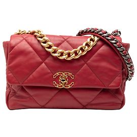 Chanel Rosso Grande Flap in Pelle di Agnello 19